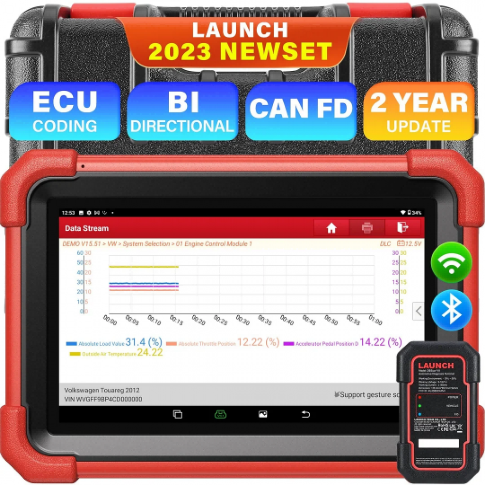 Launch Crp X Bt Car Diagnostic Tool Dbscar Vii Vci Auto Obd Obd