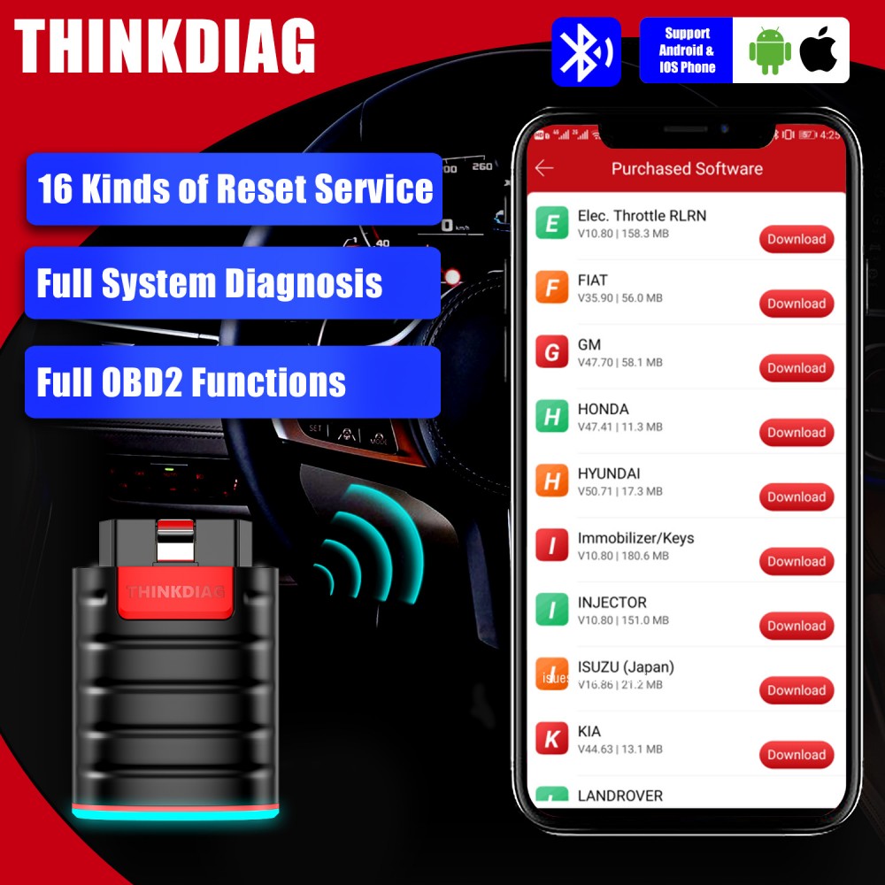 Thinkcar Thinkdiag Full System Obd Diagnostic Tool Powerful Than Launch Easydiag With All Car