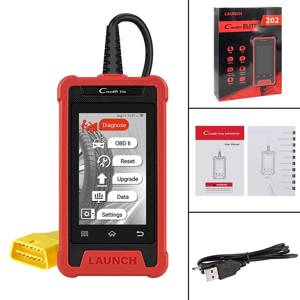 LAUNCH X431 Elite CRE202 OBD2 Diagnostic tools Auto OBDII ABS SRS Code