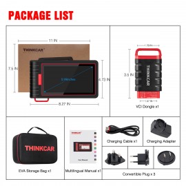 THINKCAR Thinktool ThinkScan Max 2 Full system Lifetime free AF DPF IMMO 28 Reset ECU Coding OBD2 Scanner Support CANFD For GM