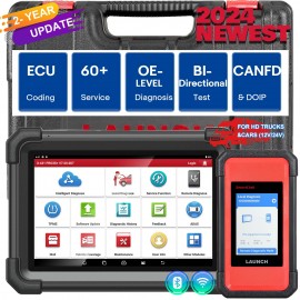 2024 LAUNCH X431 PRO3S+ SmartLink HD for 12V&24V Diesel&Gasoline Support Bi-Directional Scan Tool, ECU Coding, Support CANFD &DOIP, J2534 Programming