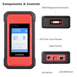 2024 LAUNCH X431 PRO3S+ SmartLink HD for 12V&24V Diesel&Gasoline Support Bi-Directional Scan Tool, ECU Coding, Support CANFD &DOIP, J2534 Programming