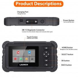 2024 LAUNCH Creader CRP129 HD Elite Heavy Duty Scanner Full System Diesel Truck Diagnostic Tool with 7 Resets DPF, Oil Reset, Injector Coding, etc.