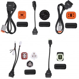 2024 LAUNCH Motorcycle Diagnostic Connector Kit 2.0 for Ducati, Indian, Polaris, Victory, Harley, Honda,Yamaha, Kawasaki, Suzuki, BMW