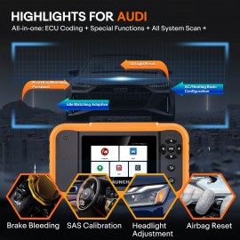 LAUNCH Creader Elite 2.0 BBA Bi-Directional OBD2 Scanner for BMW Mercedes-Benz Volkswagen VW Audi VAG Group, Full System with Full Functions