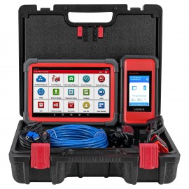 LAUNCH X431 PRO 5 Diagnostic Tool and HD Heavy Duty Truck Software Authorization and Adapters Package Support Both Car and Truck (12V & 24V)