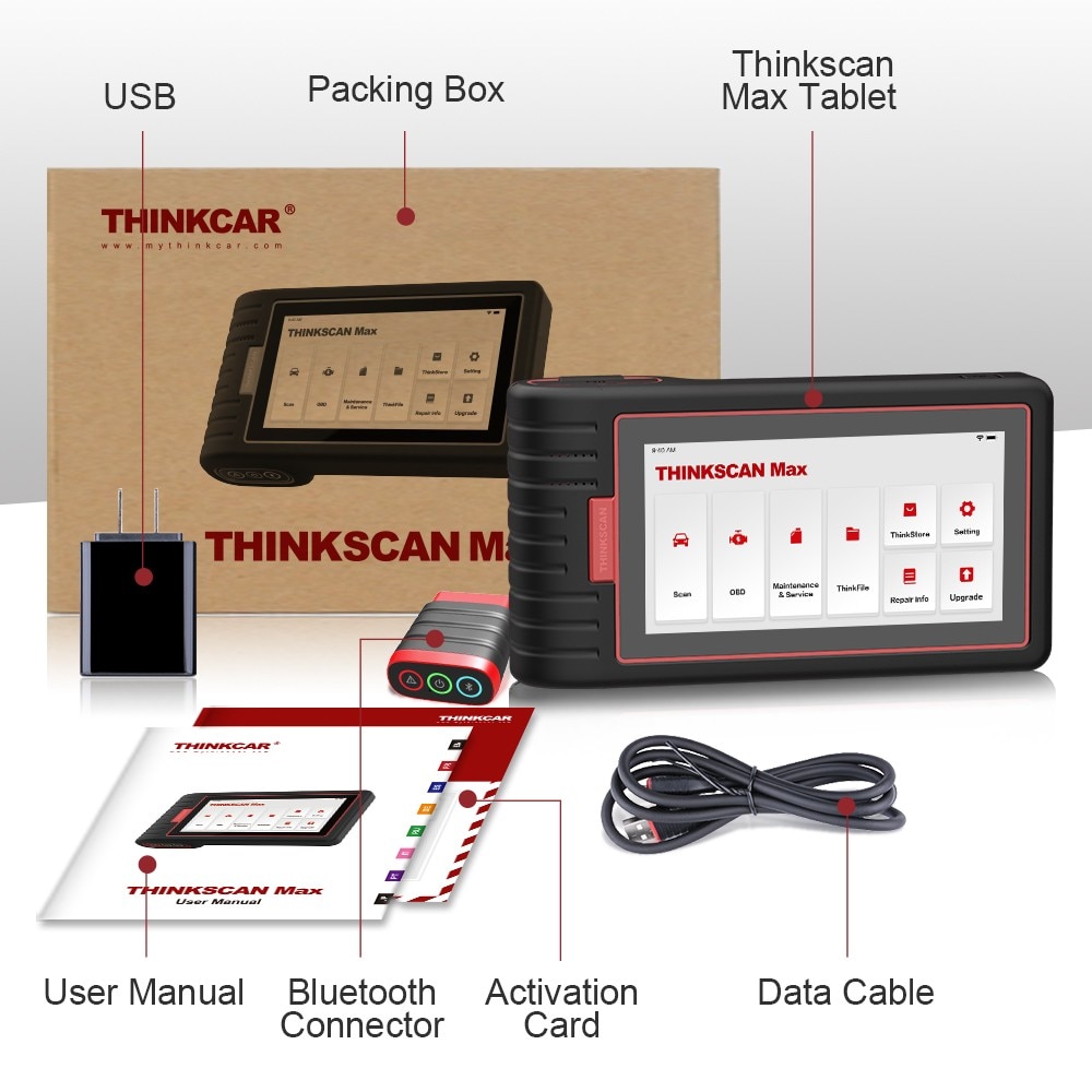 Thinkcar Thinkscan Max Tools for Auto Full System Diagnostic