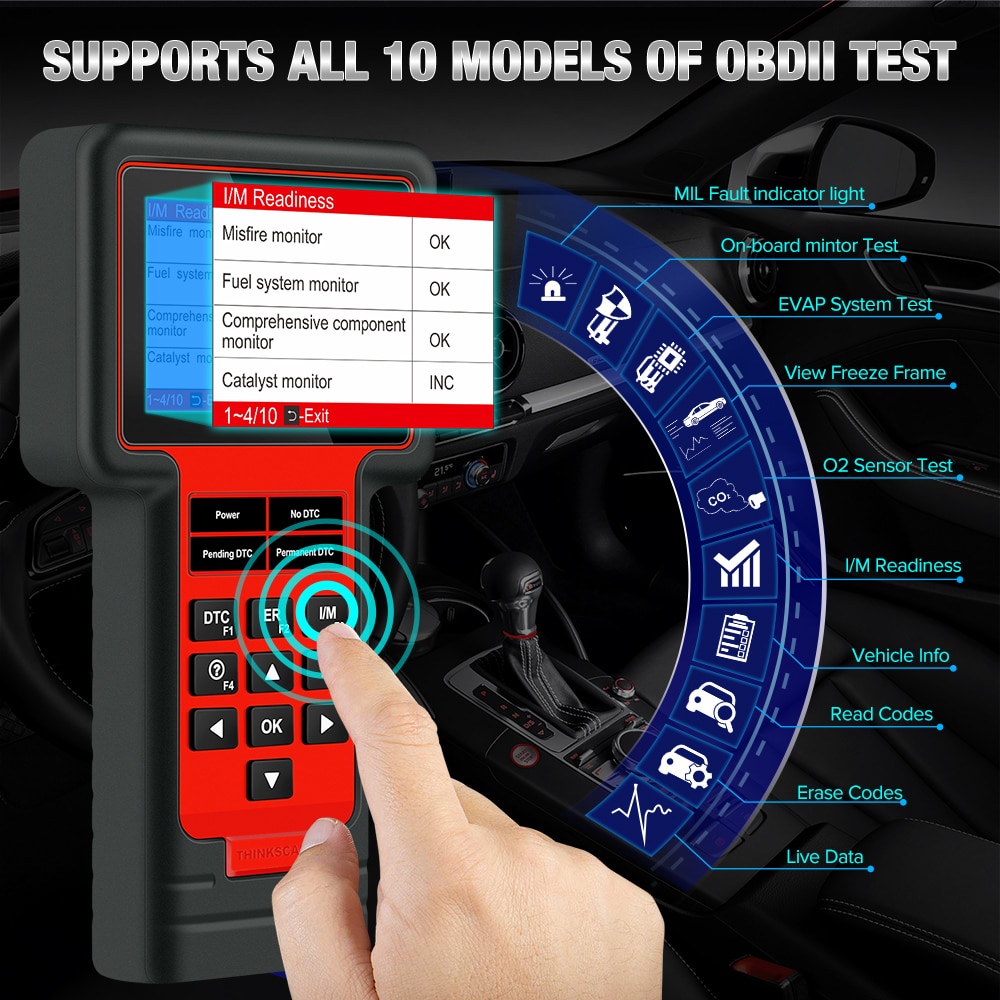 Check Engine Transmission ABS SRS Code Reader OBD2 Scanner Car Diagnostic  FX2000 611677789497