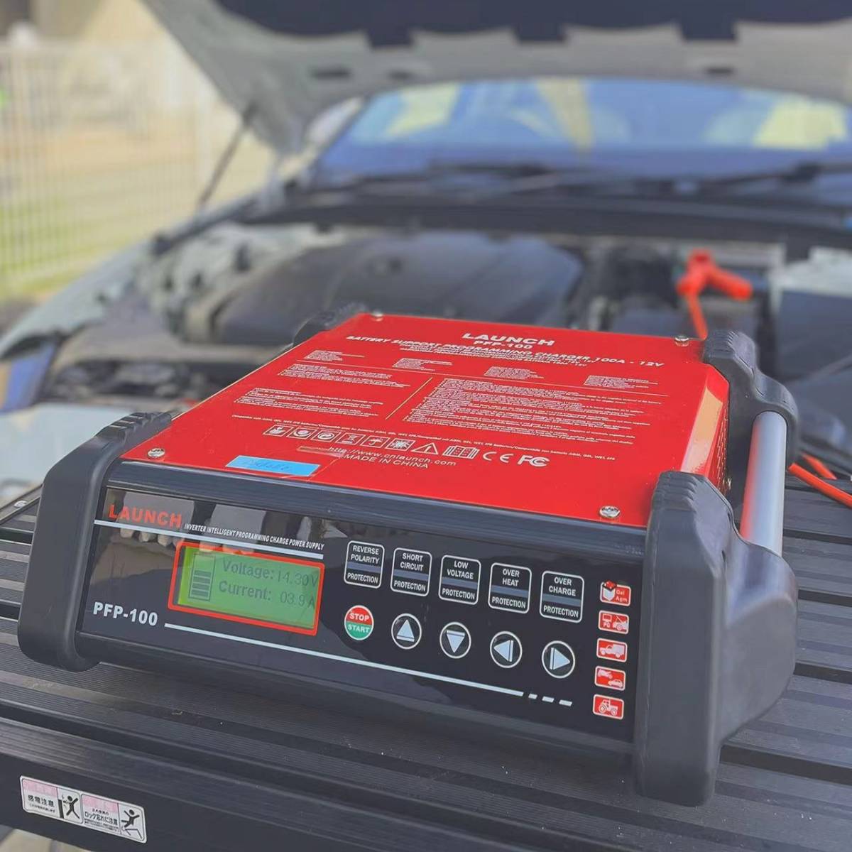 LAUNCH-PFP100-PFP-100-220V-Programming-Flash-Power-Diagnostic-Battery-Charger-and-Maintainer-With-3M-Cable-PFP100